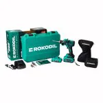 Мощная аккумуляторная дрель-шуруповерт для ледобура Rokodil Twist 2 Max, 140 Нм, 2 АКБ